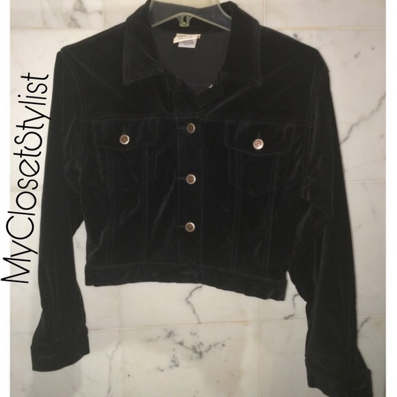 Todd Oldham Jackets & Blazers - TODD OLDHAM $425 RETRO VELVET Black Jacket NEW S❤️